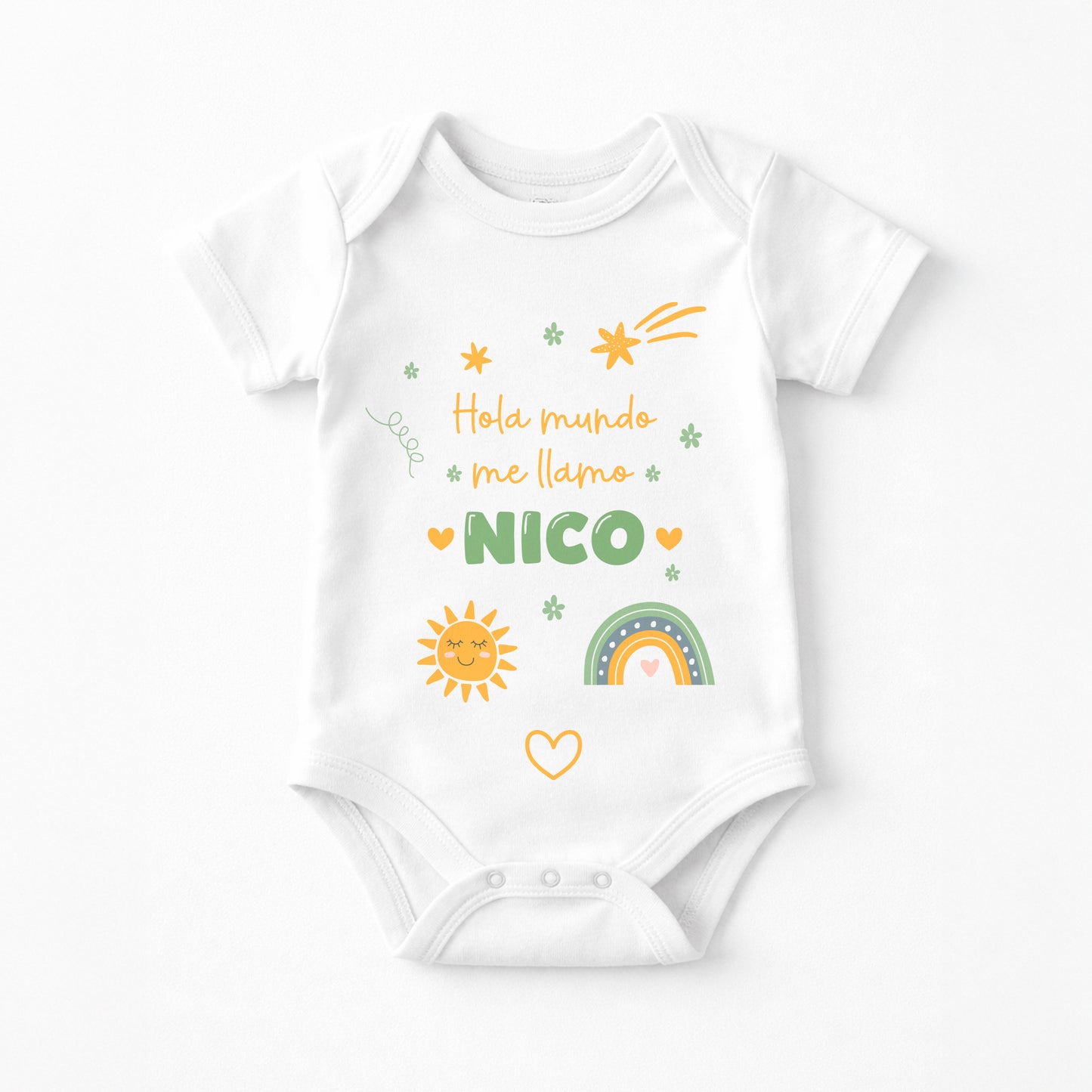 Body de bebé personalizado de manga corta