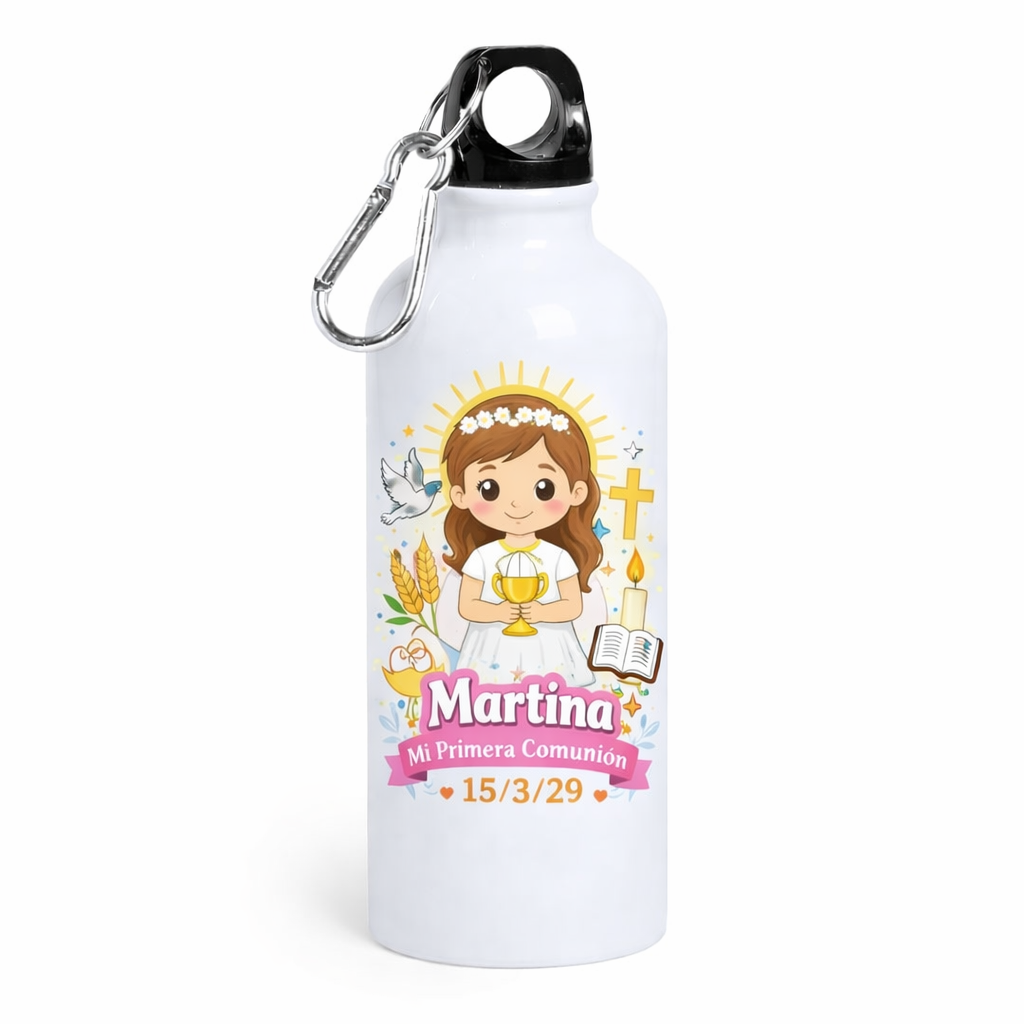 Botella personalizada para Primera Comunión con nombre