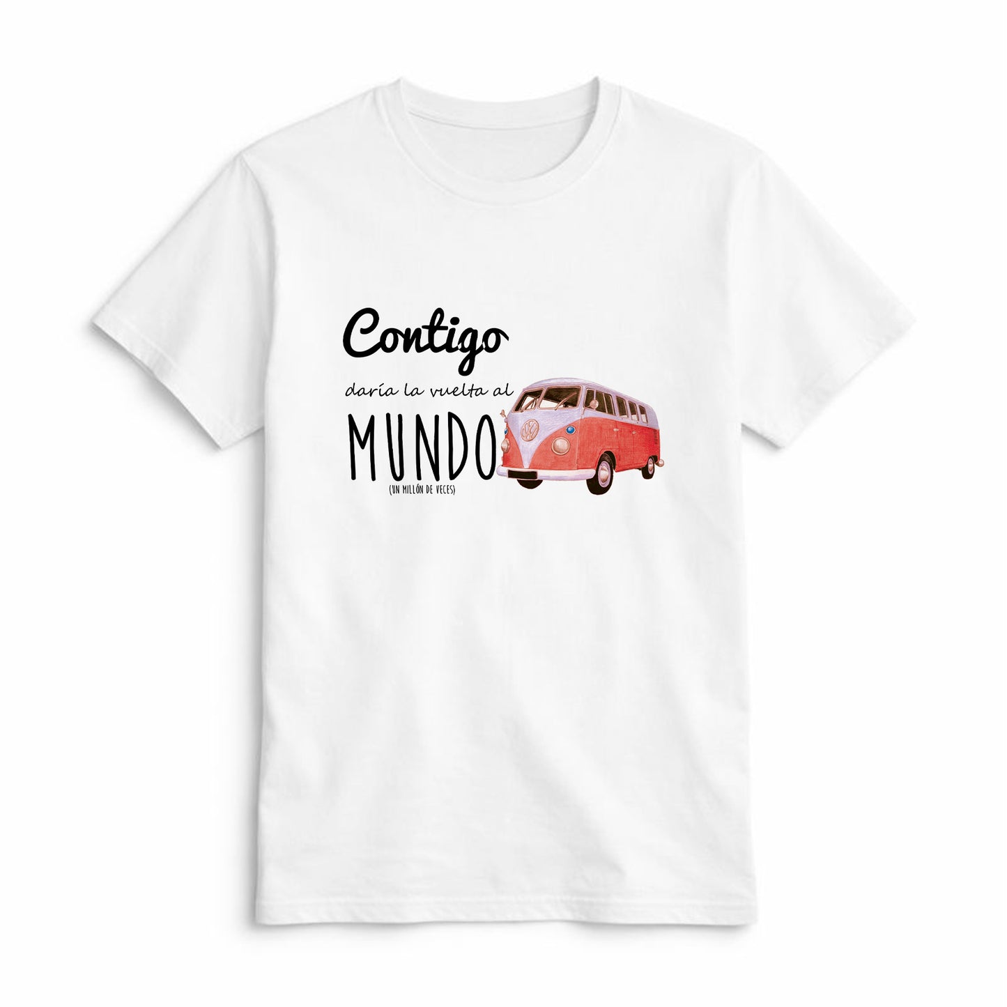 Camiseta Contigo Daría la Vuelta al Mundo