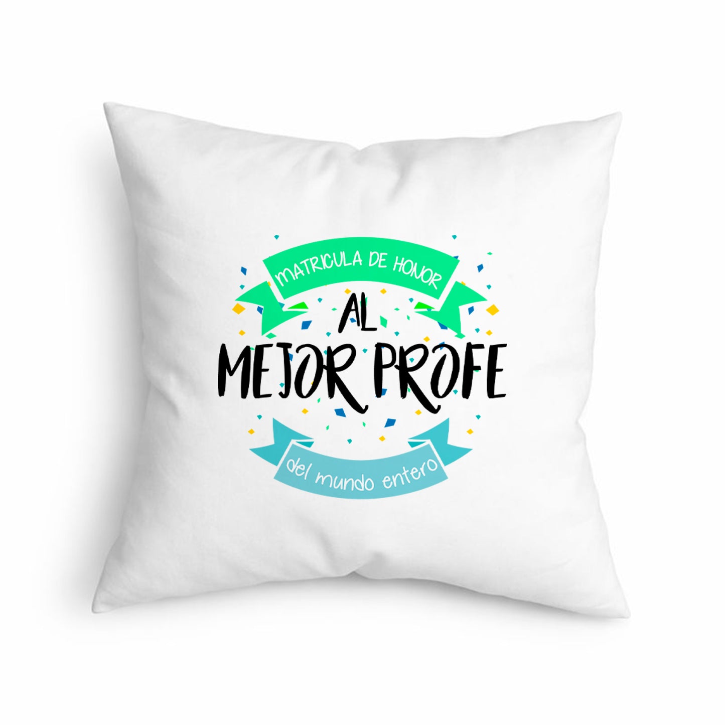 Cojín “Matrícula de Honor al Mejor Profe” – Regalo Original para Profesor