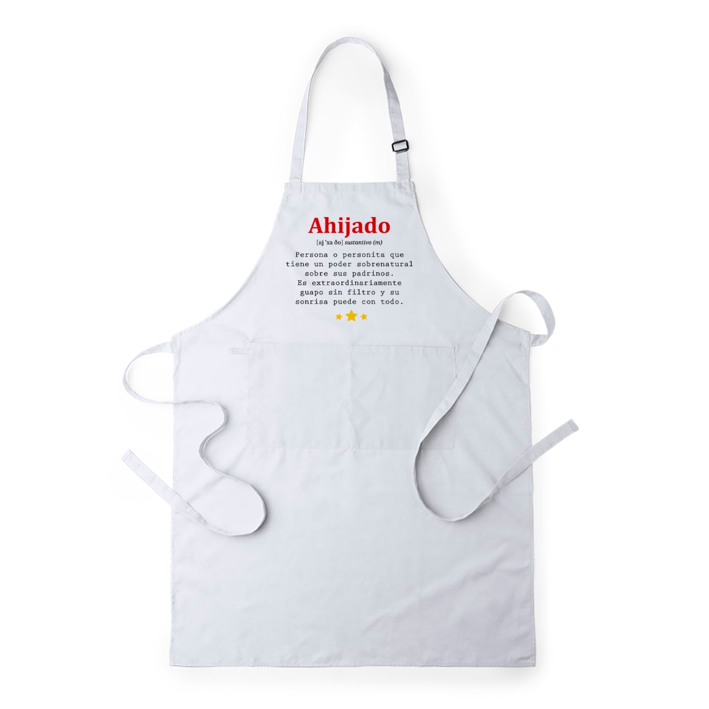 Delantal para ahijado con frase definición de ahijado