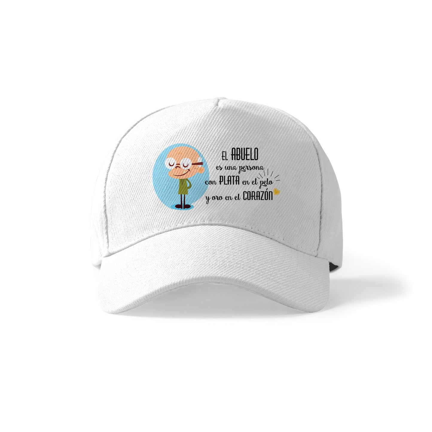 Gorra para abuelo con frase bonita y diseño divertido
