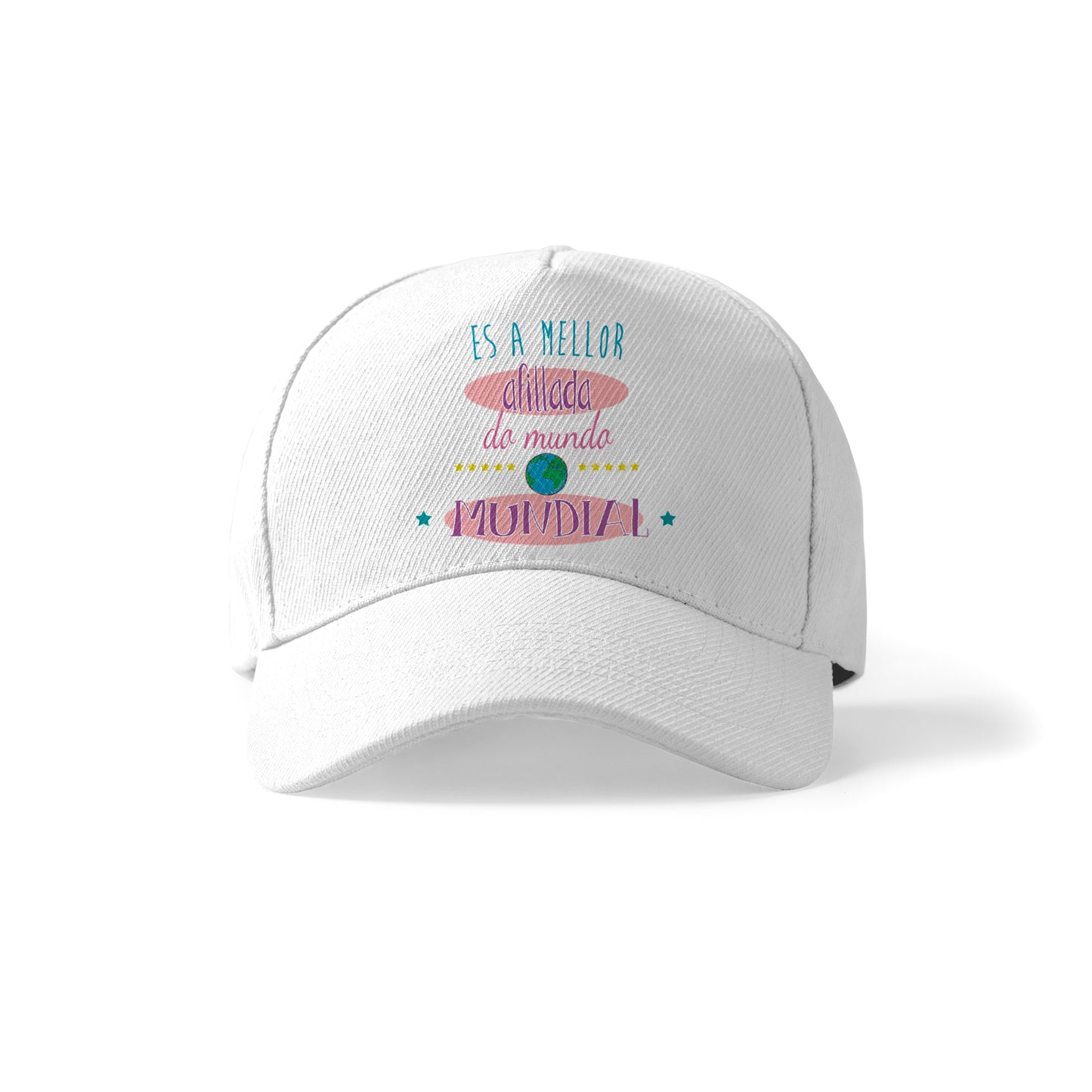 Gorra para afillada con frase en gallego “A mellor afillada do mundo”