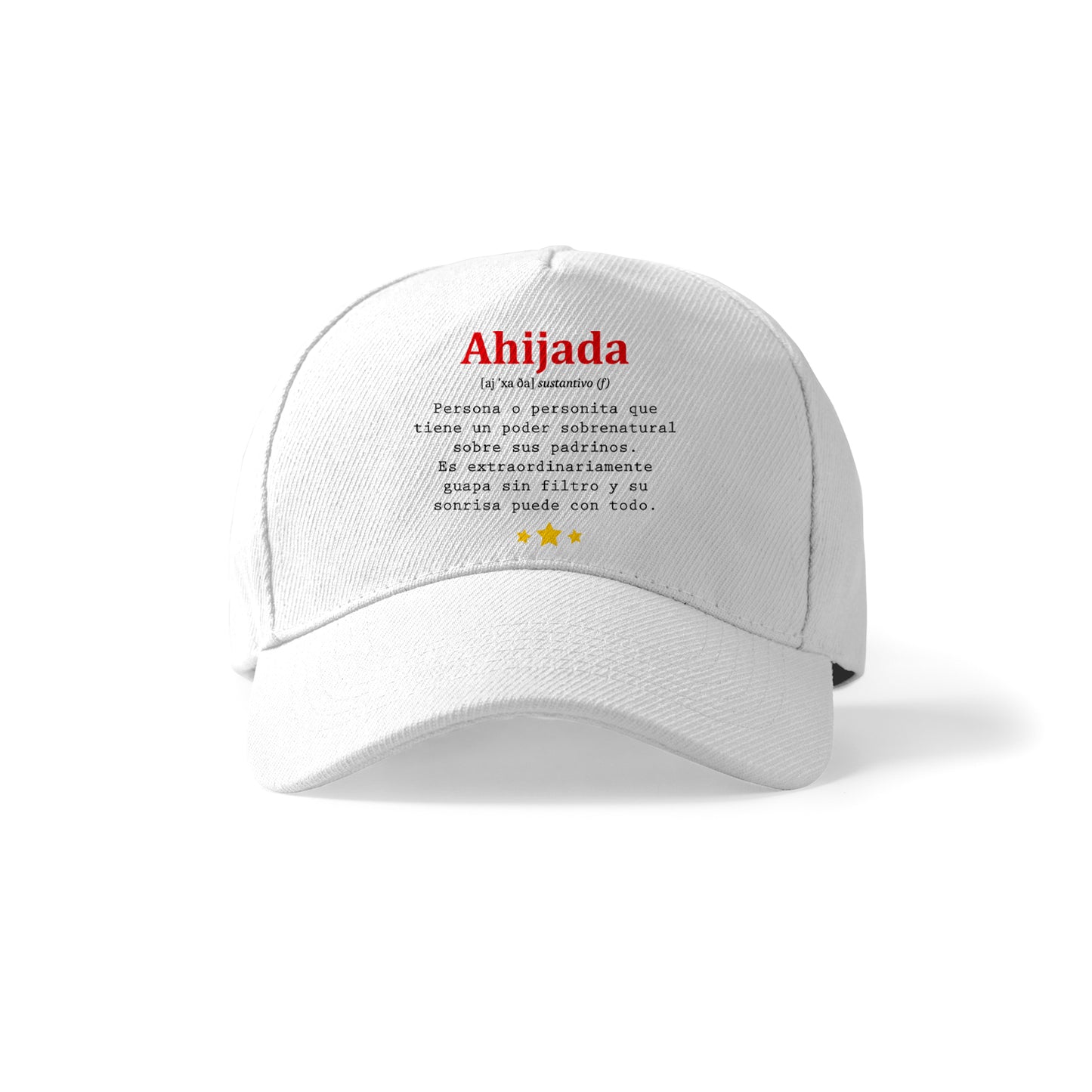 Gorra para ahijada con frase divertida tipo definición