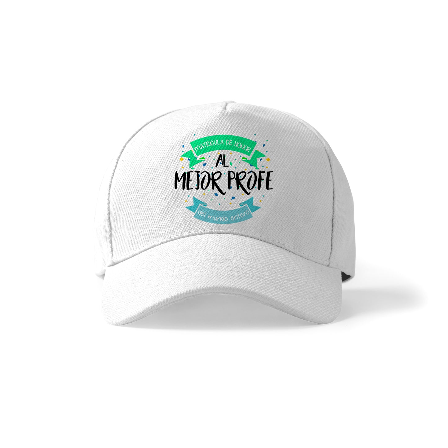 Gorra para profesor con frase “Matrícula de honor al mejor profe”