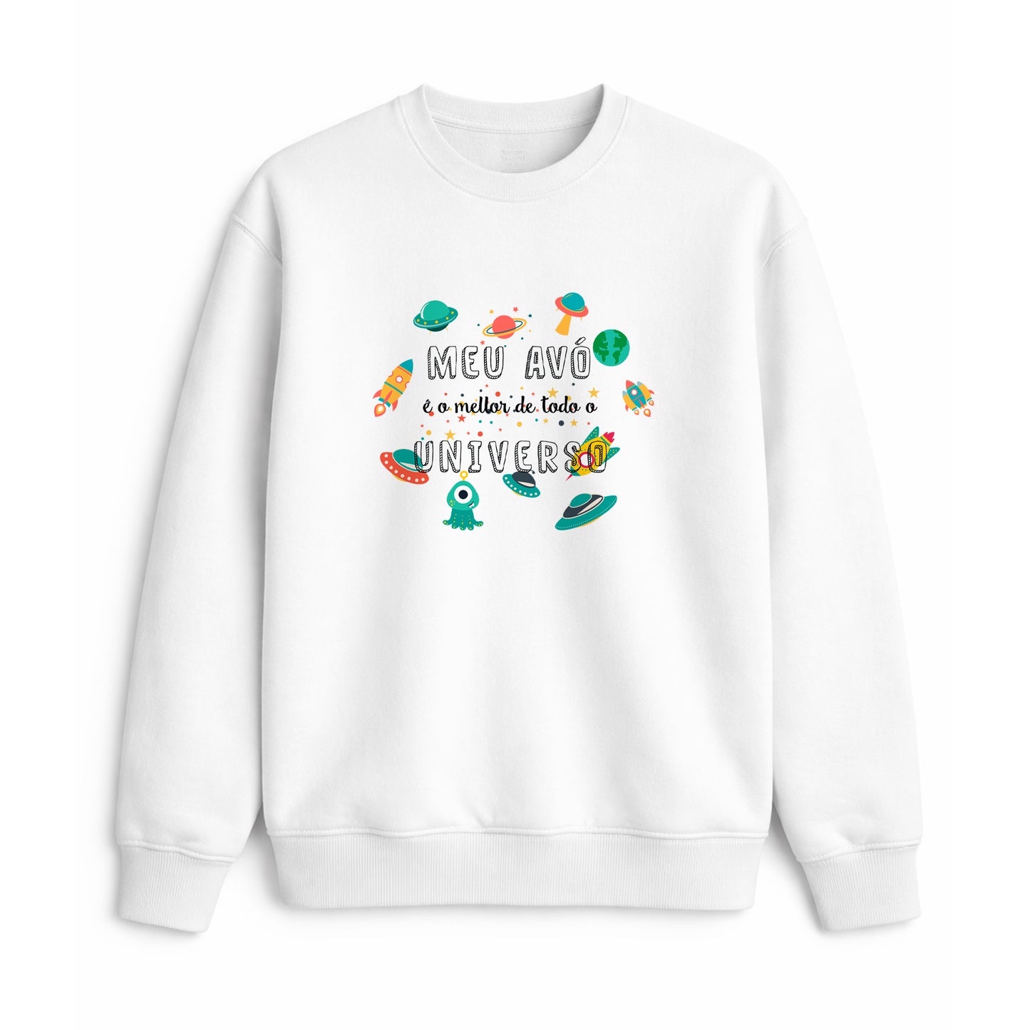 Sudadera avó mellor do universo con deseño divertido