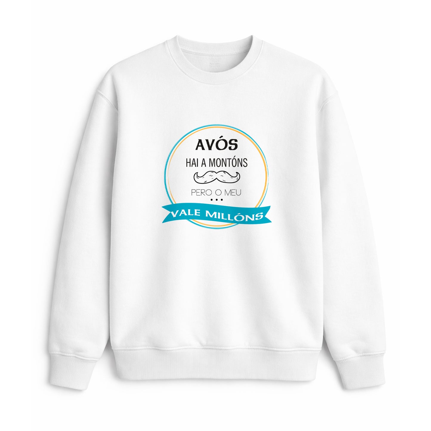 Sudadera avós valen millóns con deseño elegante