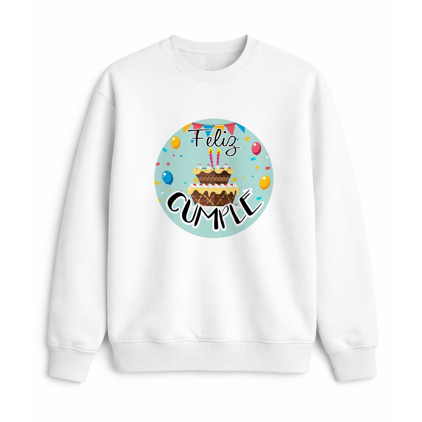 Sudadera feliz cumple tarta cumpleaños regalo original