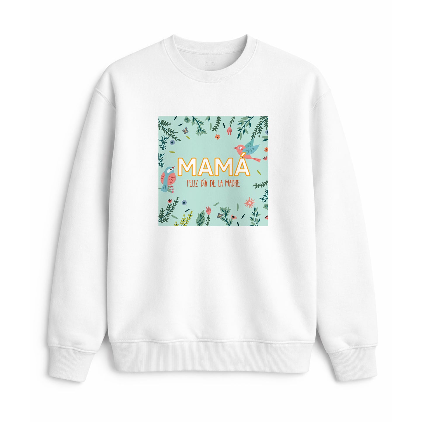 Sudadera para mamá Feliz Día de la Madre con pájaros