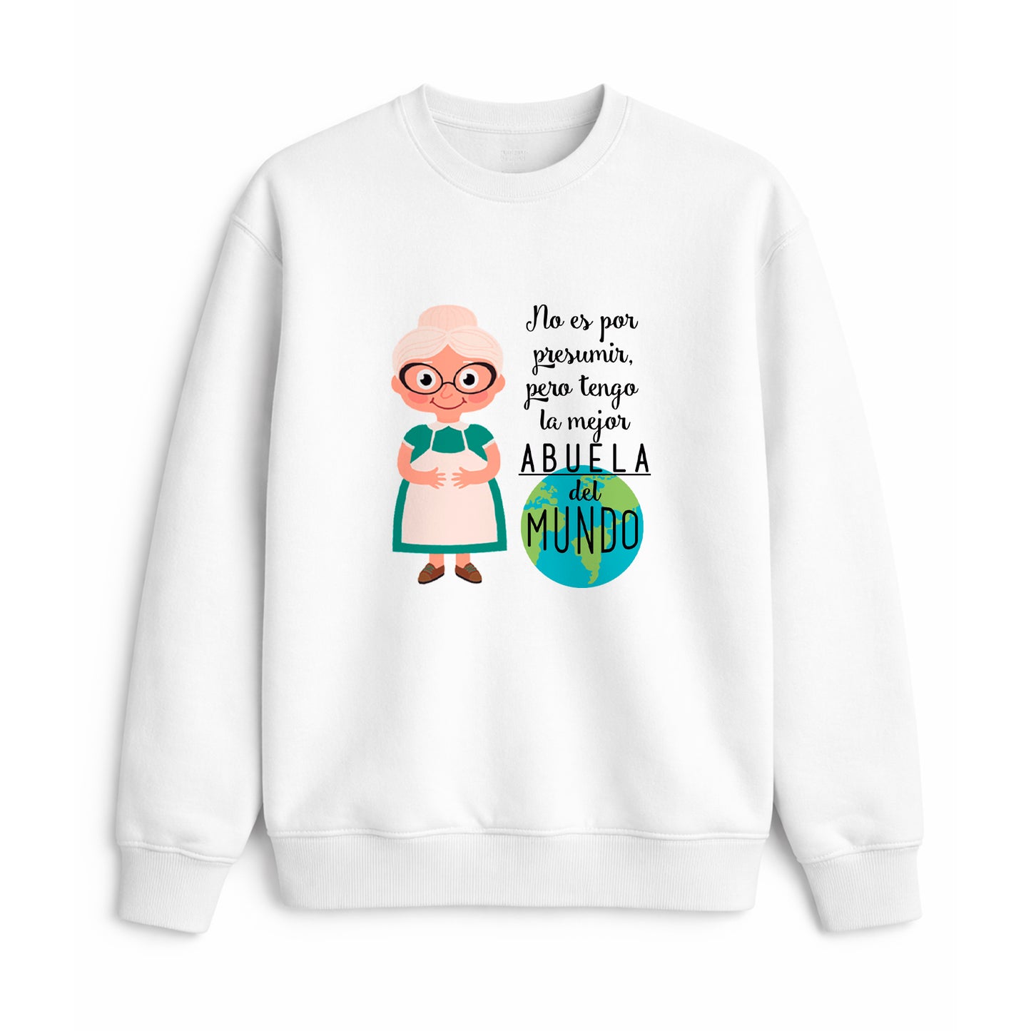 Sudadera la mejor abuela del mundo regalo original con ilustración