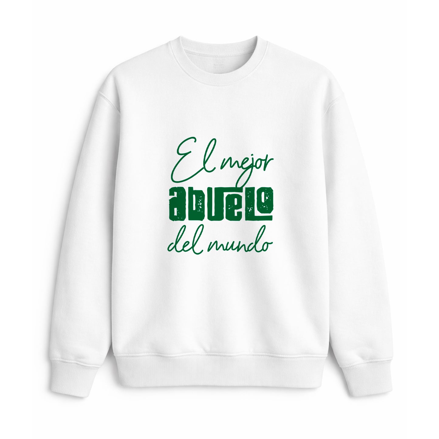Sudadera el mejor abuelo del mundo tipografía moderna