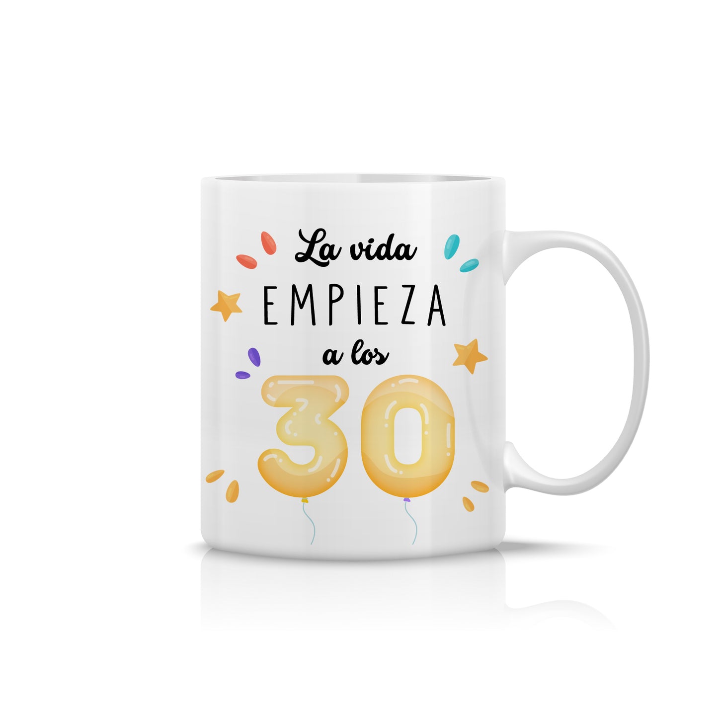 Taza de 30 cumpleaños “La vida empieza a los 30”