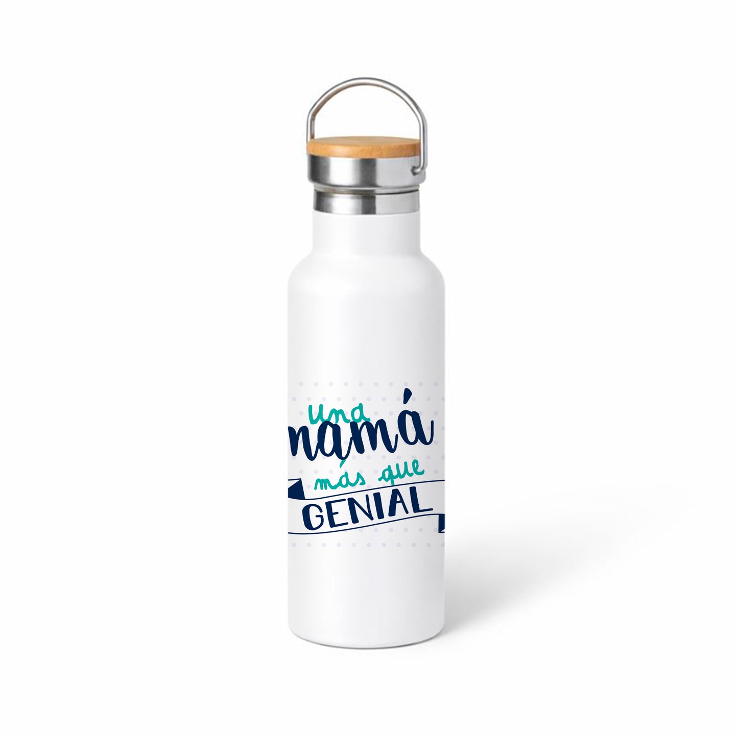 Termo térmico 500 ml “Una mamá más que genial” – Acero inox doble pared