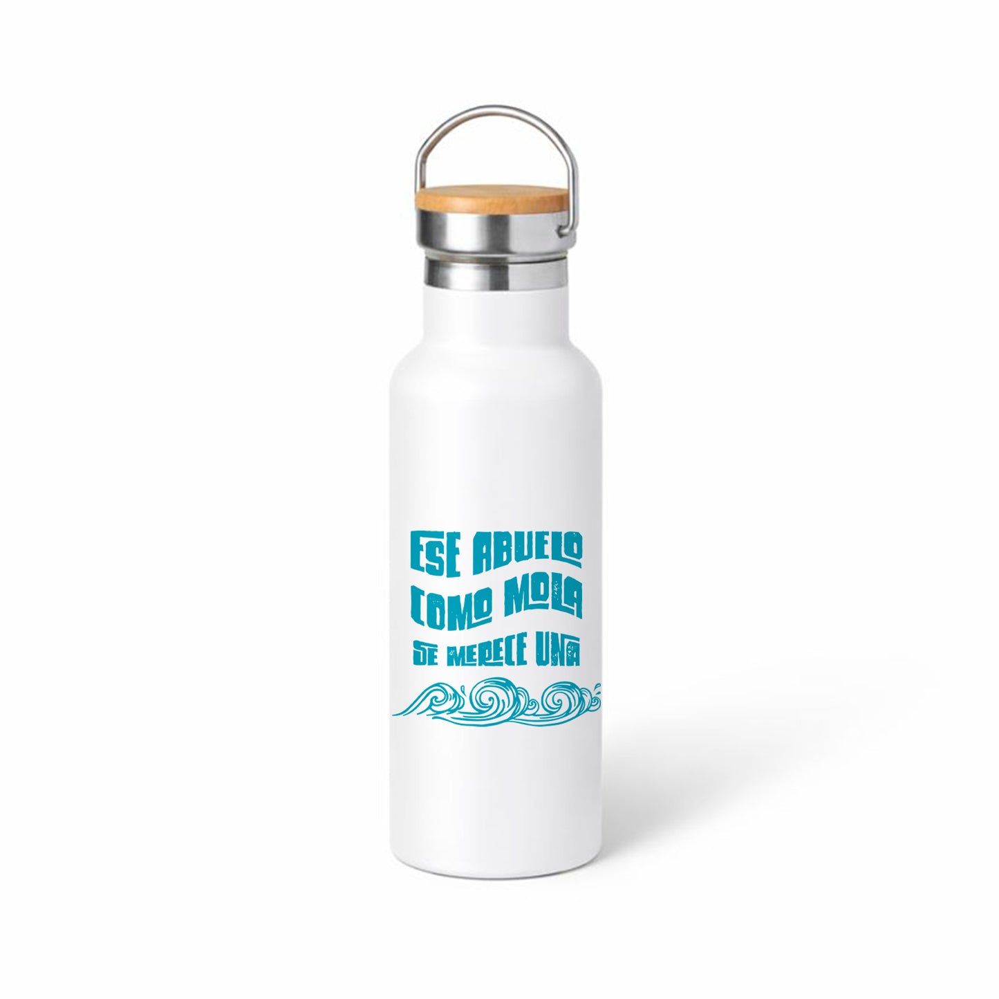 Termo divertido para abuelo “Ese abuelo como mola…” – diseño marinero