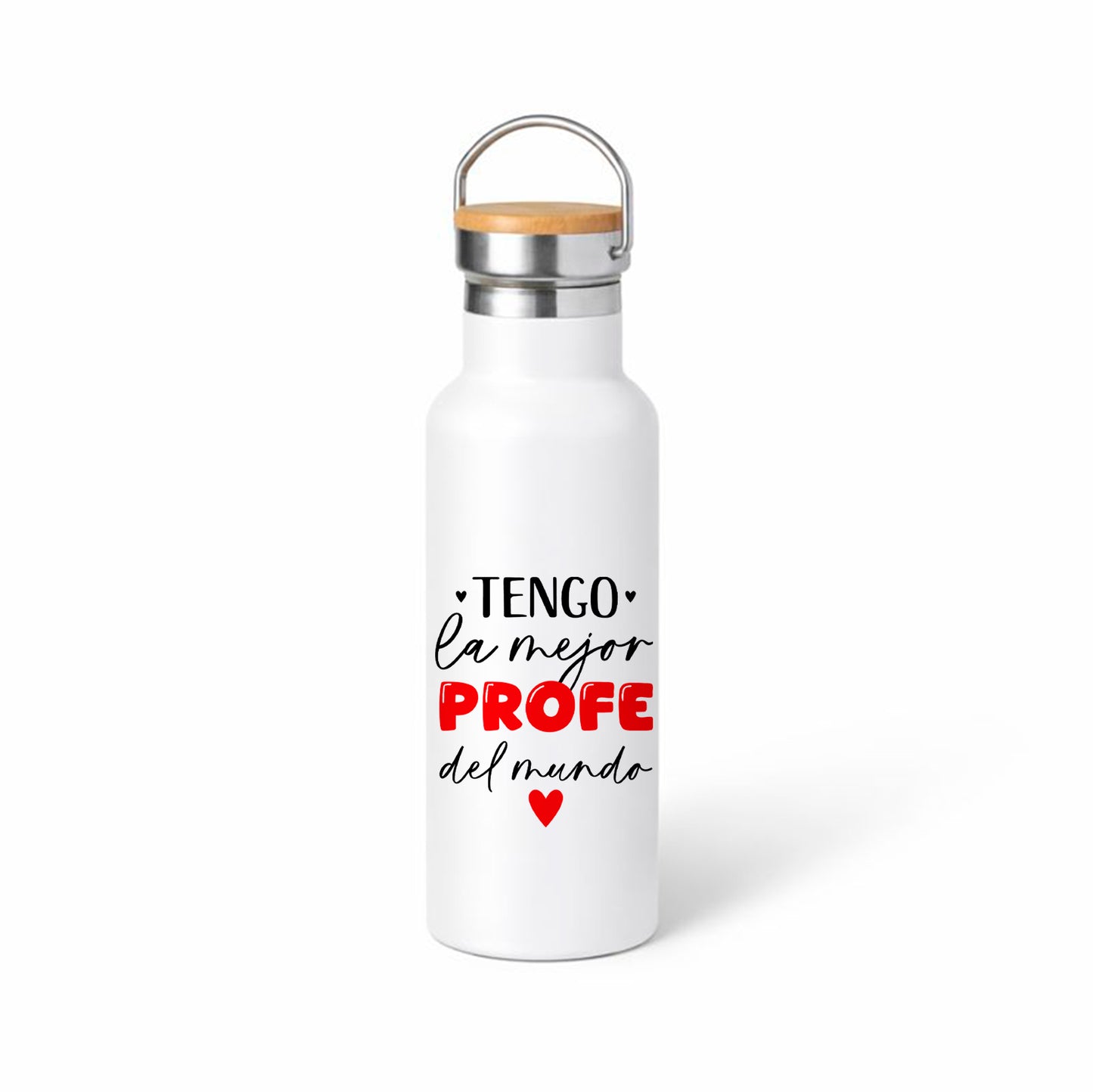 Termo regalo para profesora “La mejor profe del mundo” – detalle fin de curso
