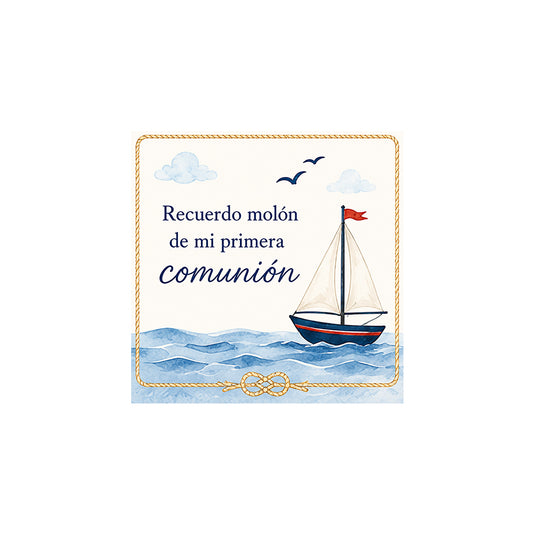 Etiqueta para detalles de comunion chico