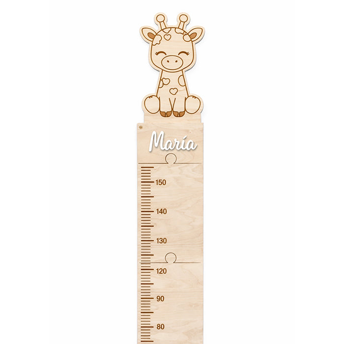 Medidor infantil de madera personalizado