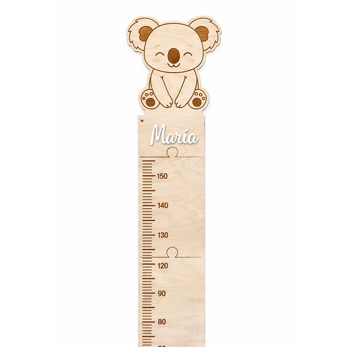 Medidor infantil de madera personalizado