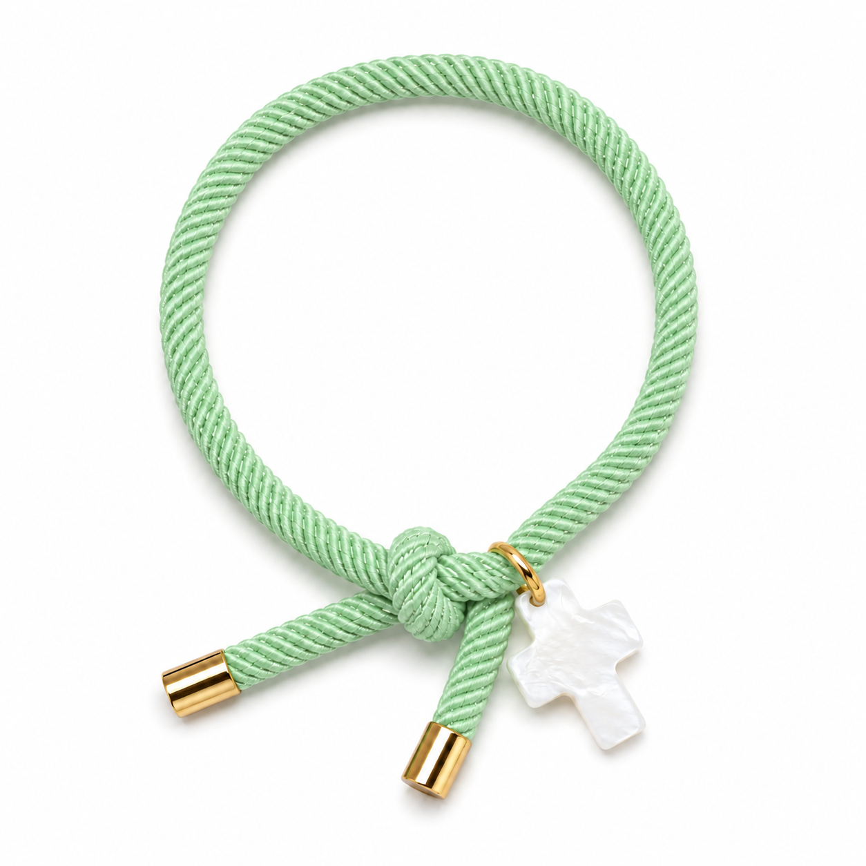 Pulsera de comunión con cruz de nácar niño