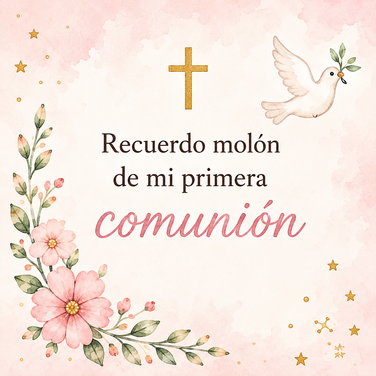 Etiqueta para detalles de comunion