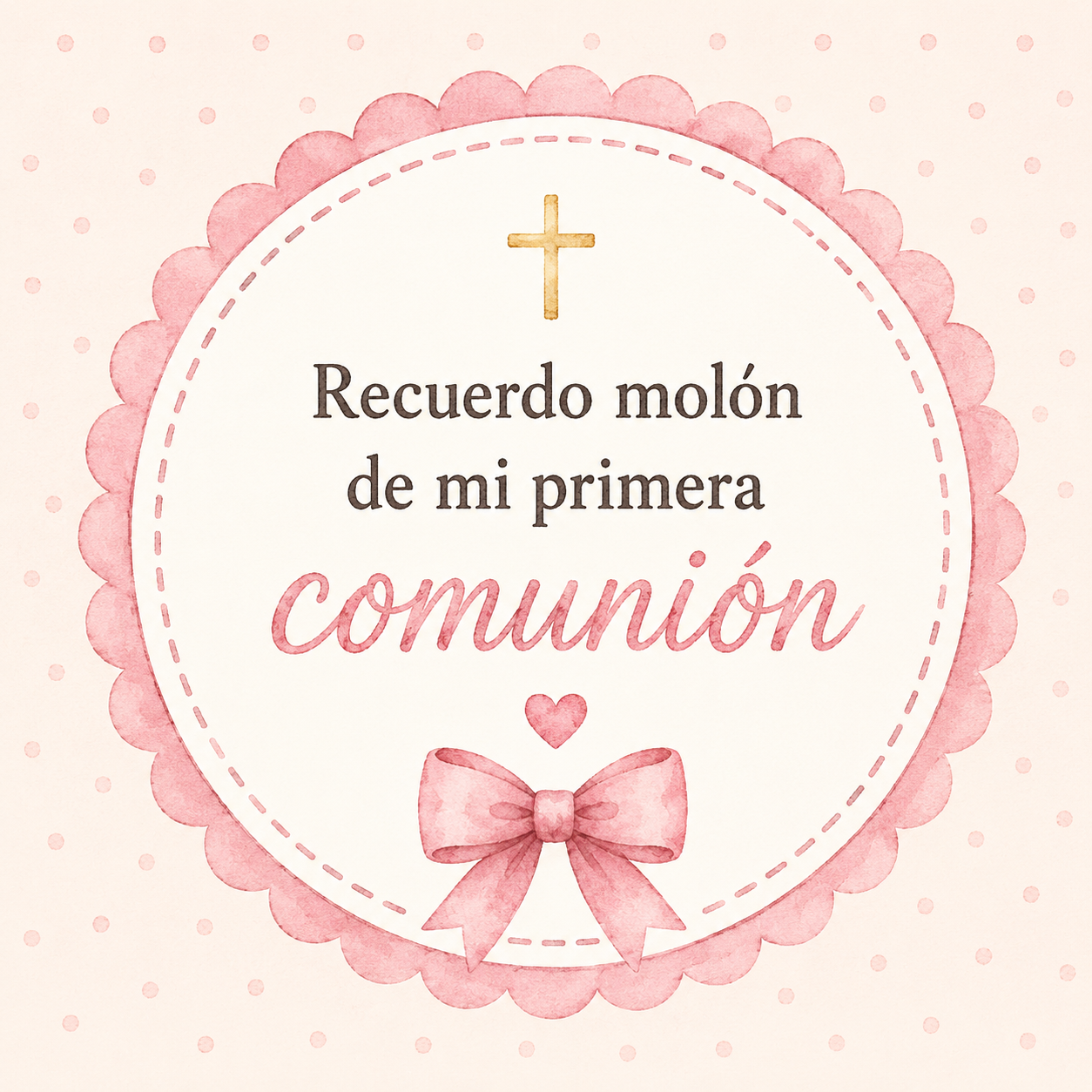 Pulsera de comunión con cruz de nácar niña