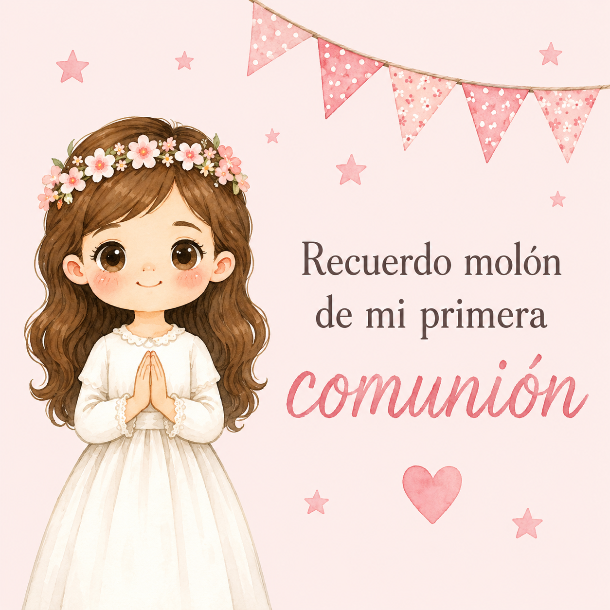 Pulsera de comunión con cruz de nácar niña