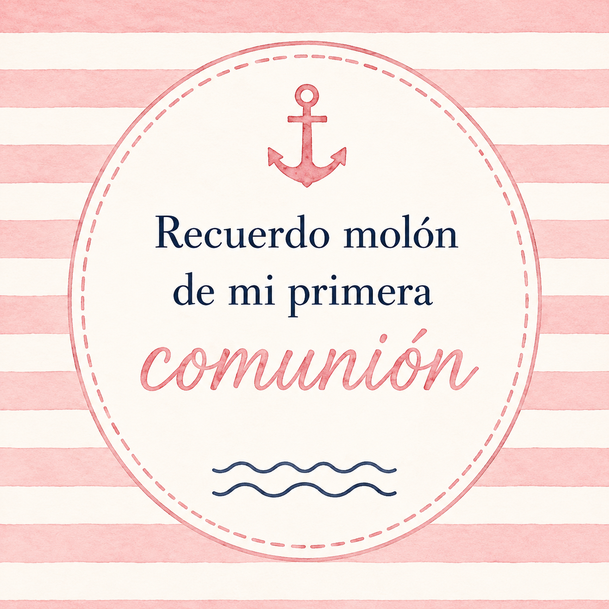 Etiqueta para detalles de comunion