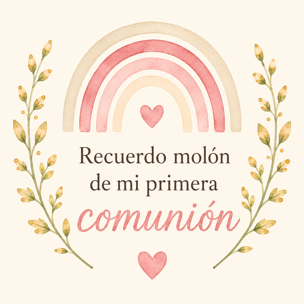 Etiqueta para detalles de comunion