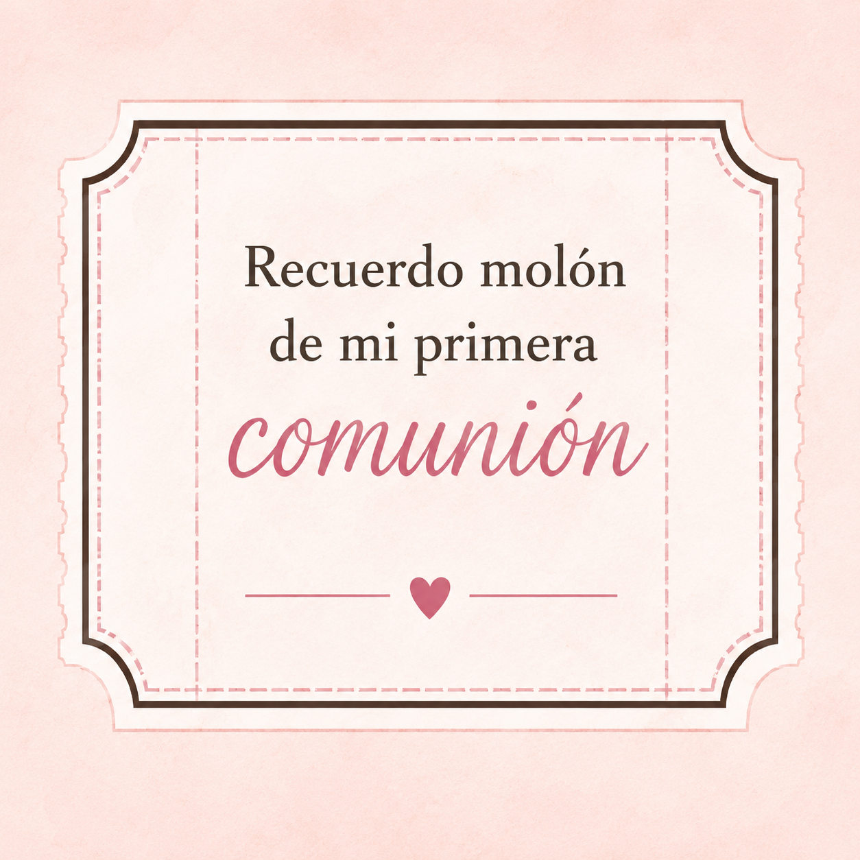 Etiqueta para detalles de comunion