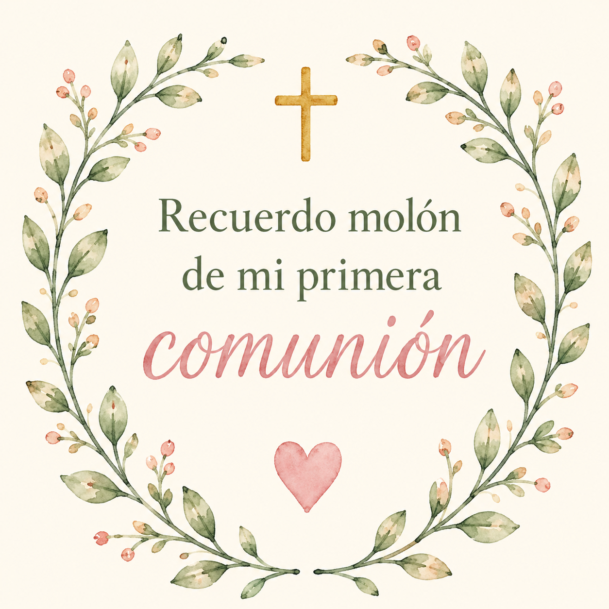 Etiqueta para detalles de comunion