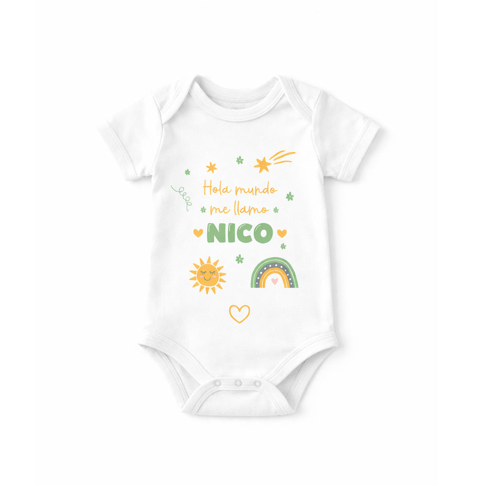 Body de bebé personalizado de manga corta