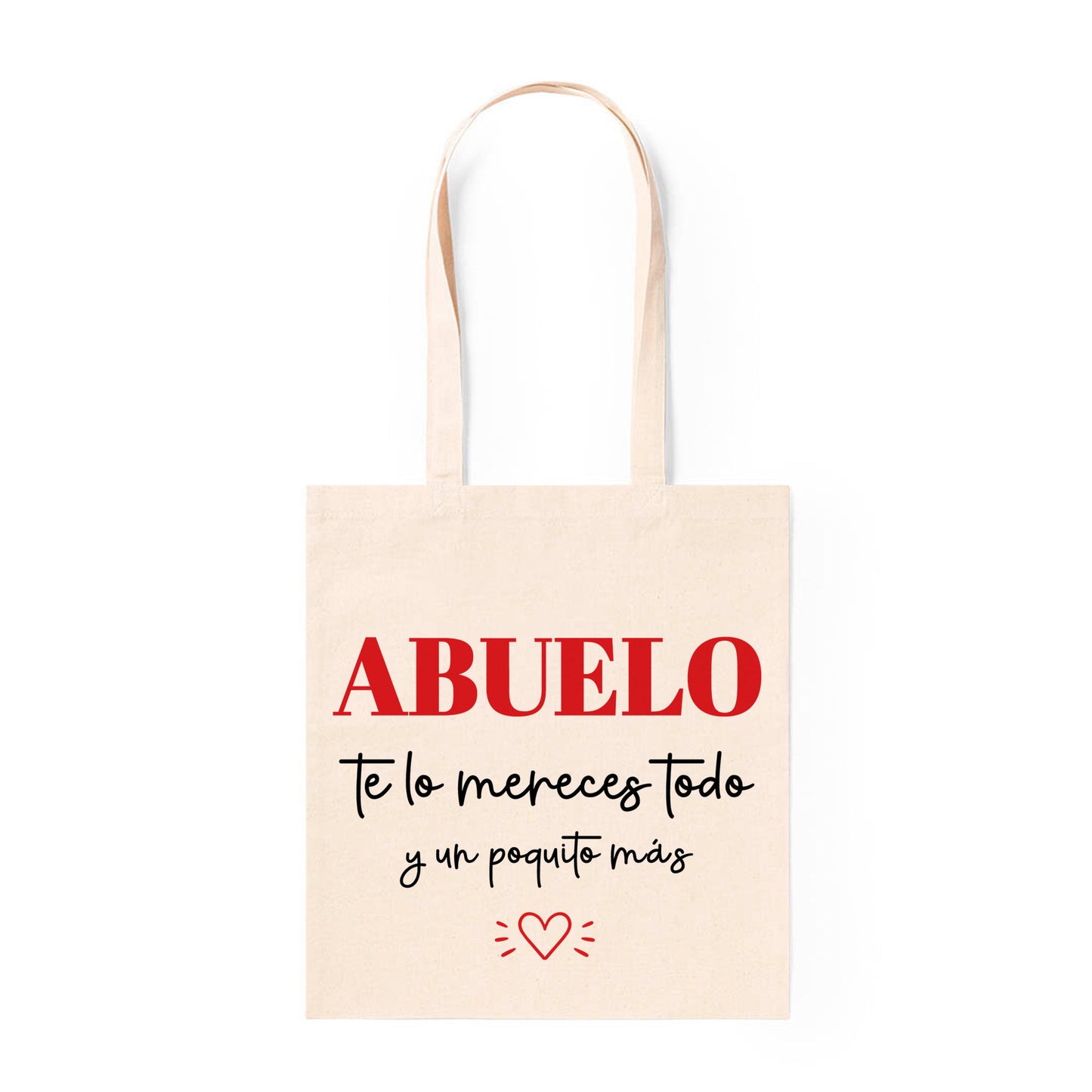 Bolsa tote para abuelo con diseño especial