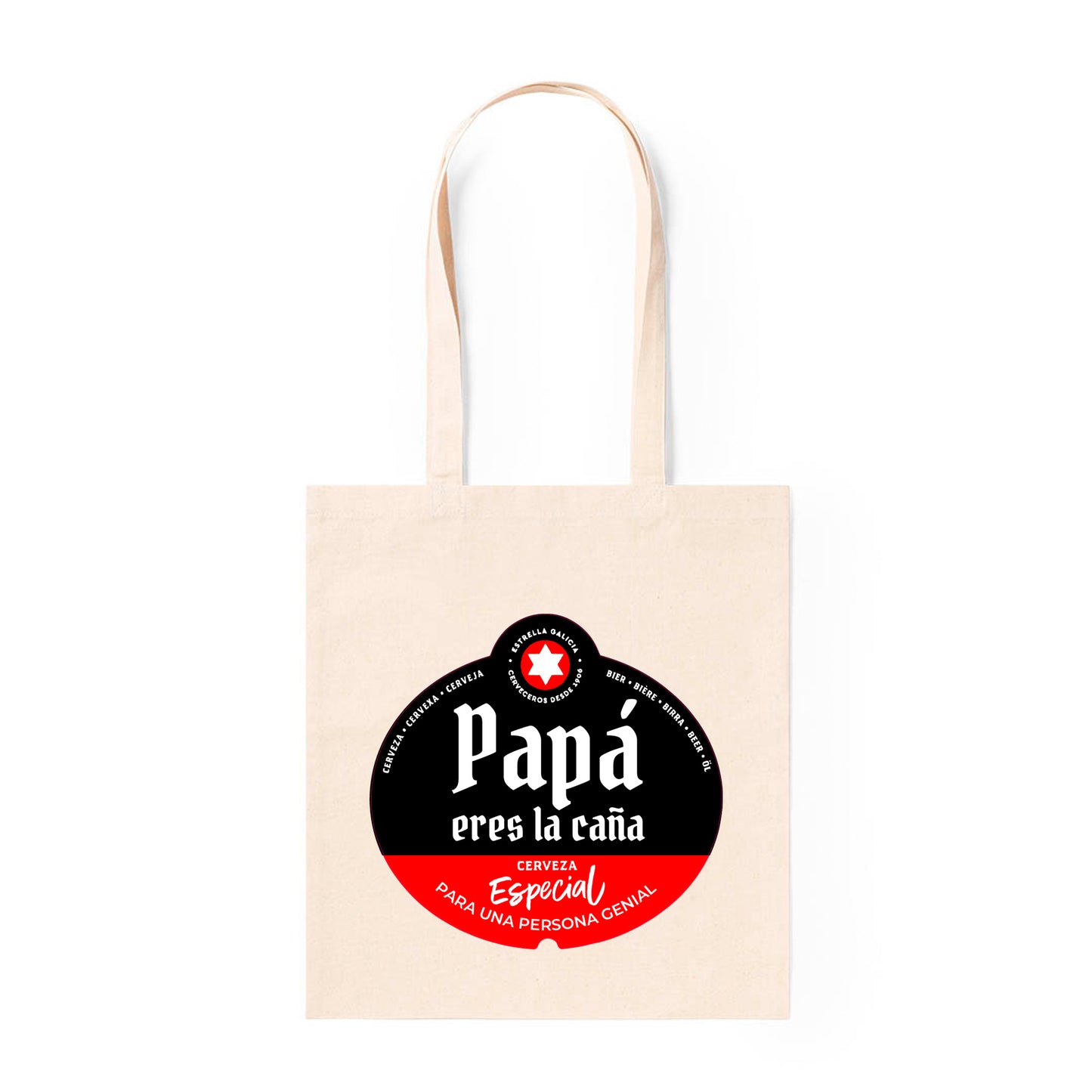 Bolsa tote para papá con diseño especial