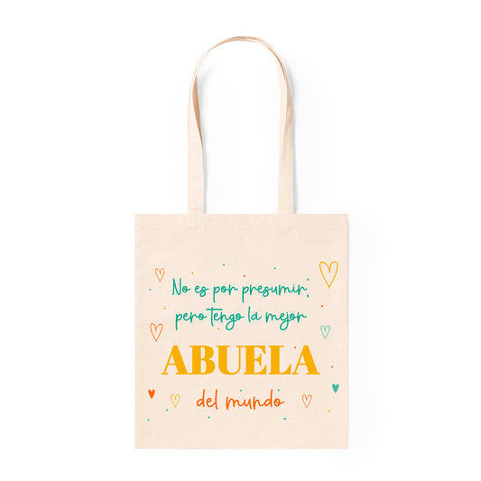 Bolsa tote para abuela con diseño especial