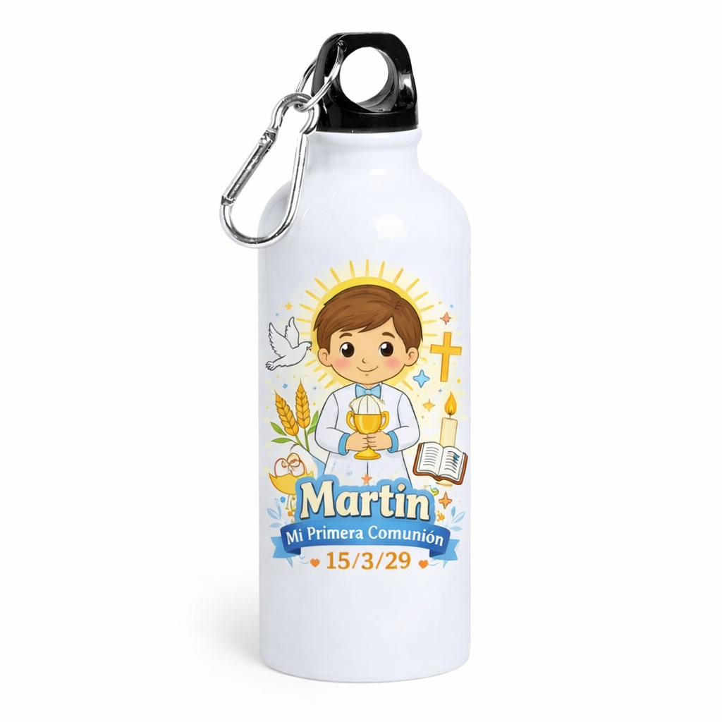 Botella personalizada para Primera Comunión con nombre
