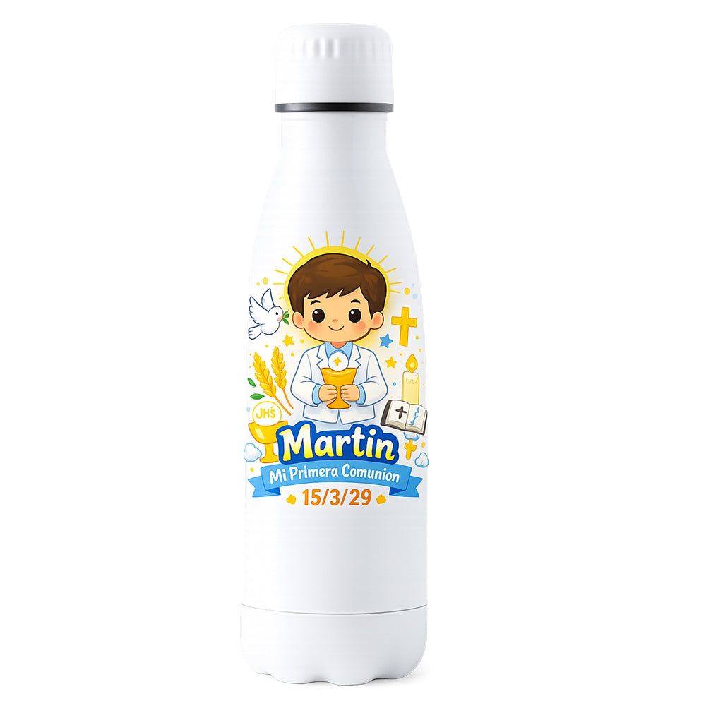 Botella personalizada para Primera Comunión con nombre