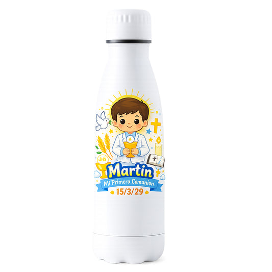 Botella personalizada para Primera Comunión con nombre