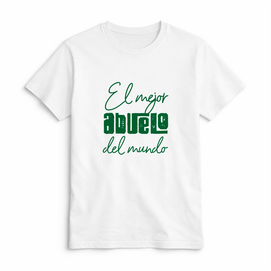 Camiseta El Mejor Abuelo del Mundo Verde