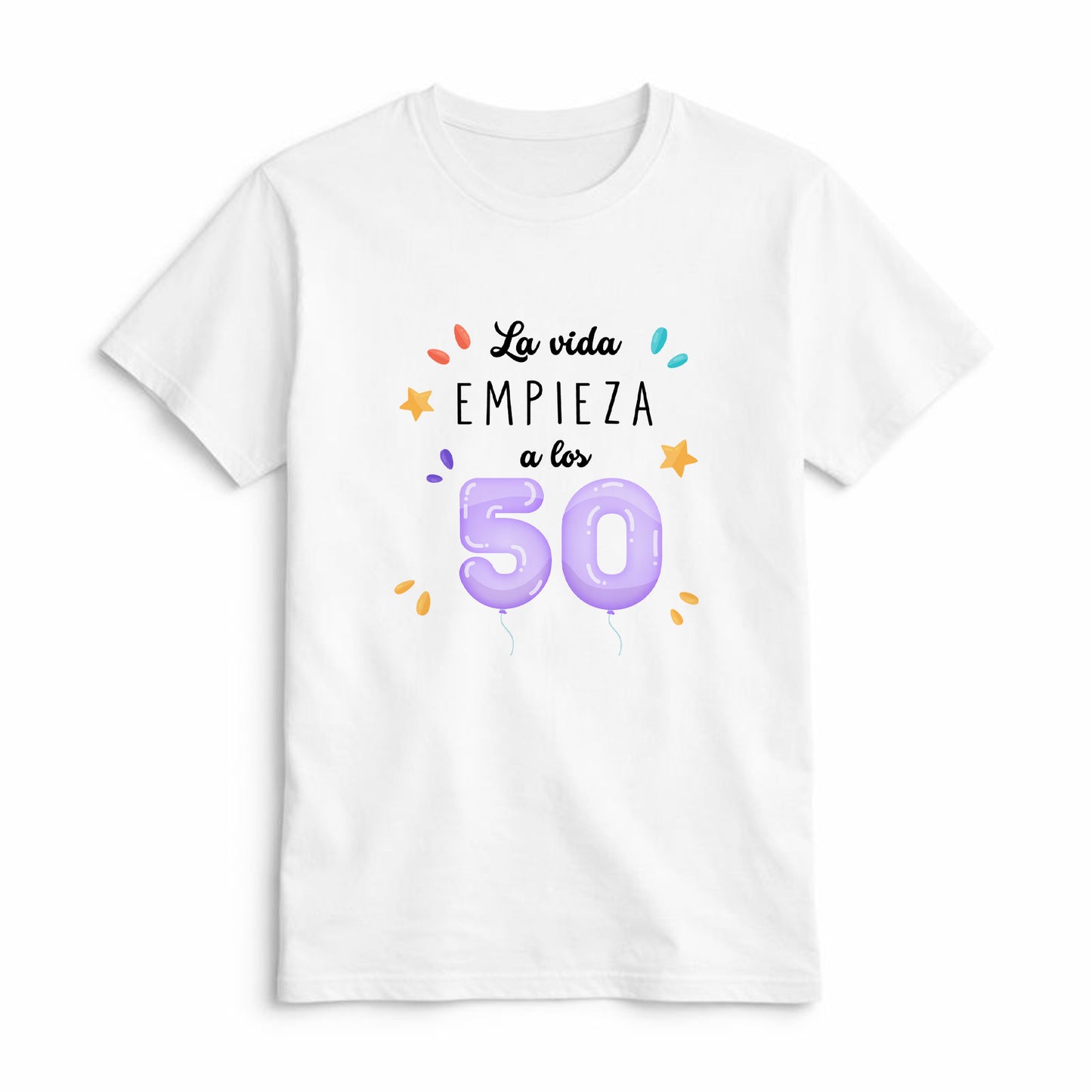 Camiseta La Vida Empieza a los 50