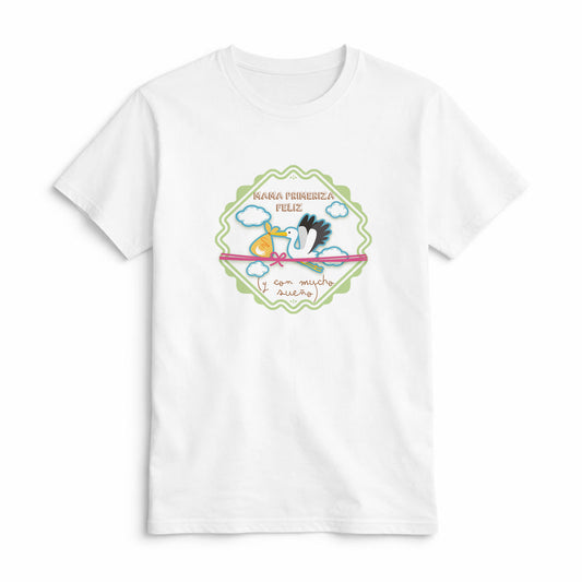 Camiseta Mamá Primeriza Feliz y con Mucho Sueño