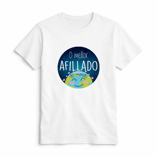 Camiseta O Mellor Afillado do Mundo