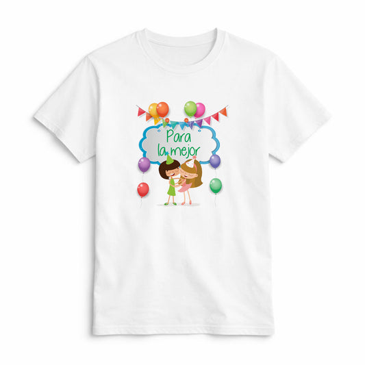 Camiseta Para la Mejor con Diseño de Cumpleaños