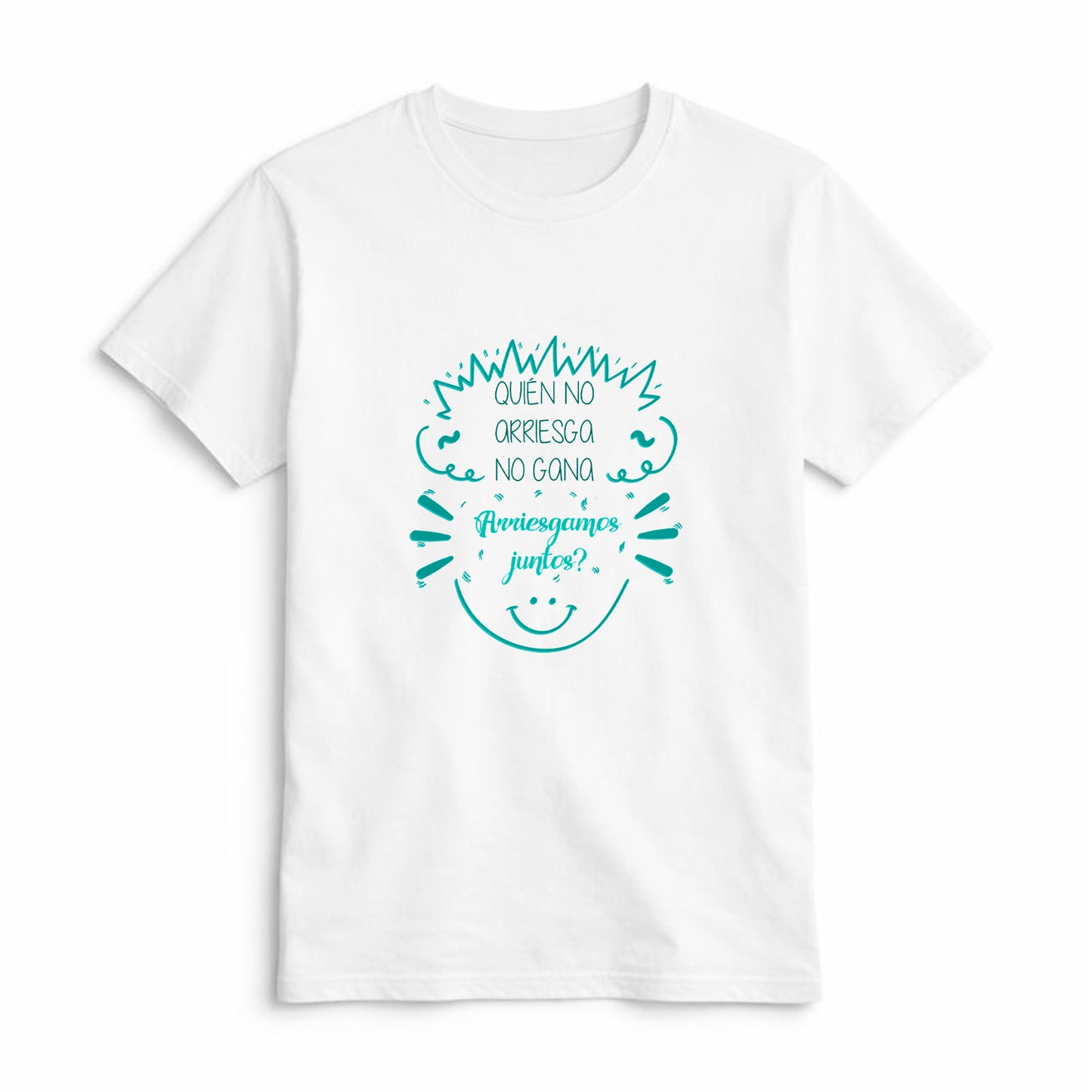 Camiseta Quién no Arriesga no Gana ¿Arriesgamos Juntos?