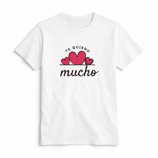 Camiseta Te Quiero Mucho con Corazones