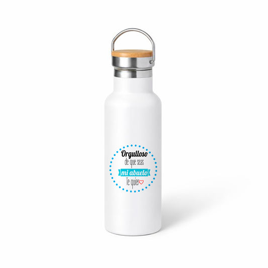 Cantimplora térmica 500 ml “Orgulloso de que seas mi abuelo” – regalo con mensaje