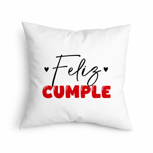 Cojín Feliz Cumple con Diseño Moderno
