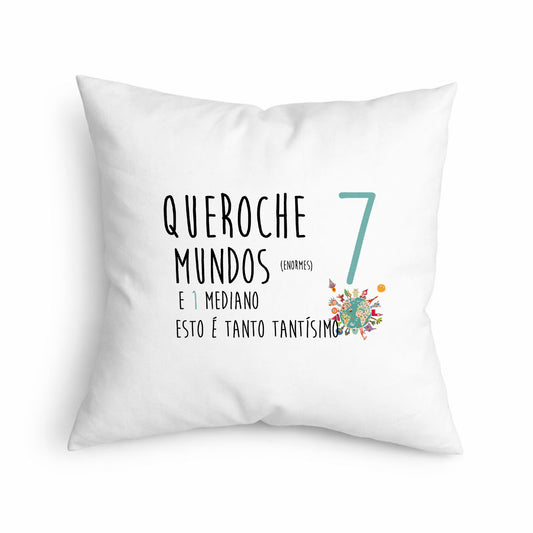 Cojín Original Quéroche 7 Mundos e 1 Mediano