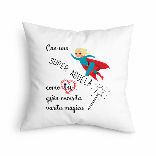 Cojín para abuela “Con una superabuela como tú”