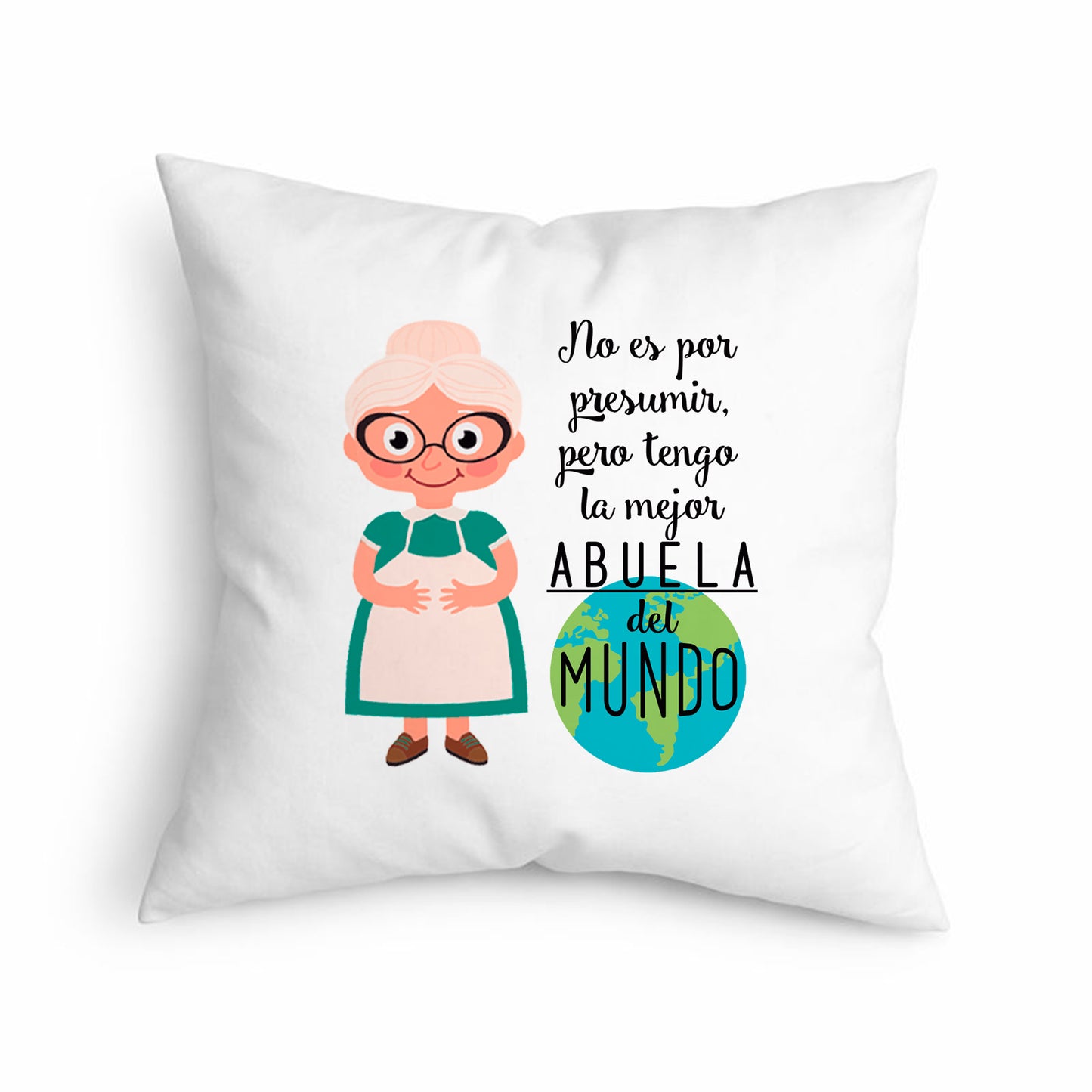 Cojín para abuela “Tengo la mejor abuela del mundo”