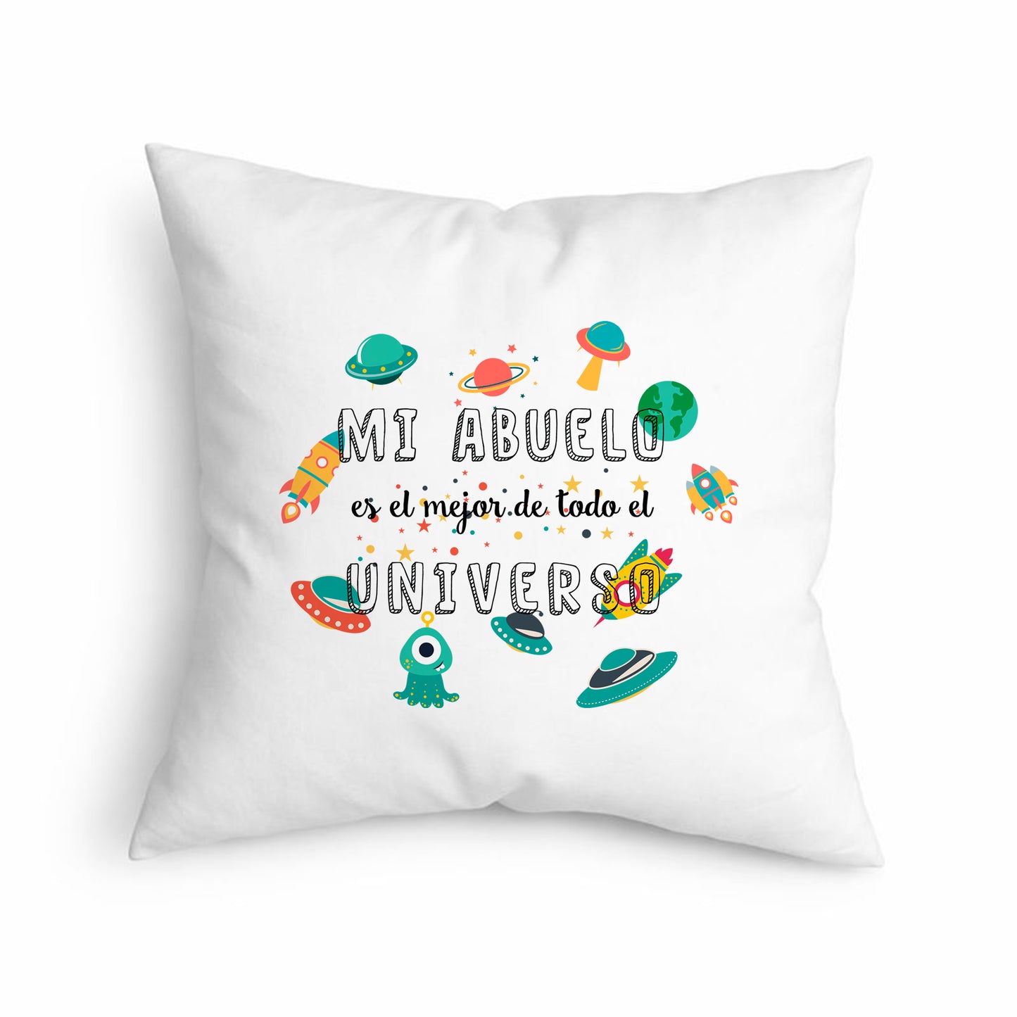 Cojín para abuelo “Mi abuelo es el mejor de todo el universo”